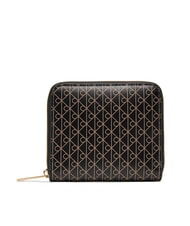 CALVIN KLEIN COATED EMBLEM Cartera peque&ntilde;a aop negro - Carteras Mujer - 3