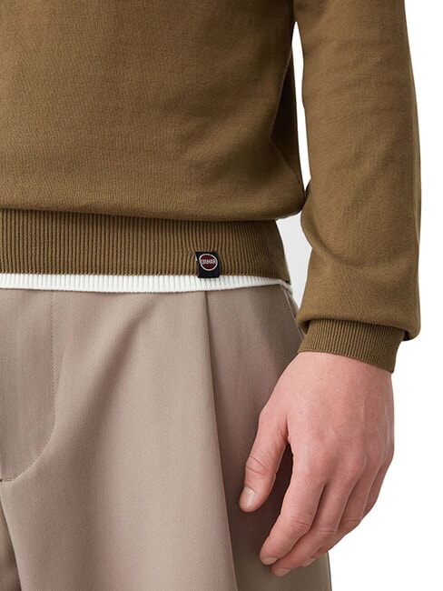 ORIGINALS EXPLORING Su&eacute;ter de cuello redondo de algod&oacute;n soldado - Su&eacute;teres de los hombres