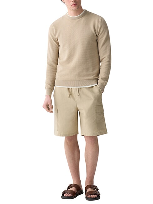 ORIGINALS BAFFLE Su&eacute;ter de cuello redondo de algod&oacute;n yute - Su&eacute;teres de los hombres