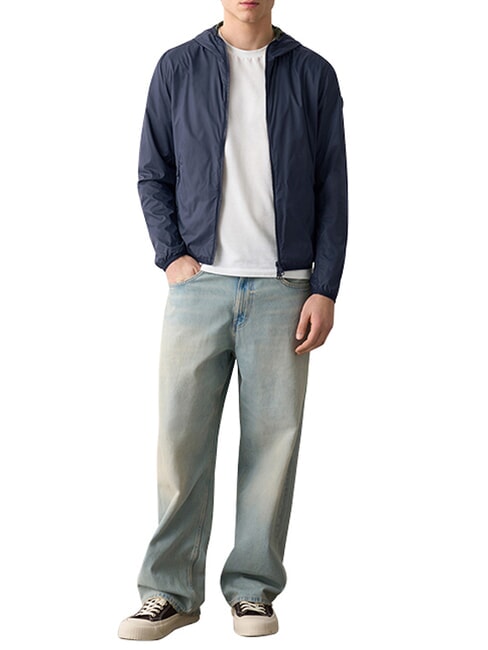 ORIGINALS REPUNK Cortavientos reversible azul marino-bot&aacute;nico - Chaquetas de plumas para hombre