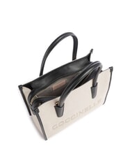 COCCINELLE MYRTHA26 CANVAS Bolso de mano, con bandolera natural / noir - Bolsos Mujer - 4