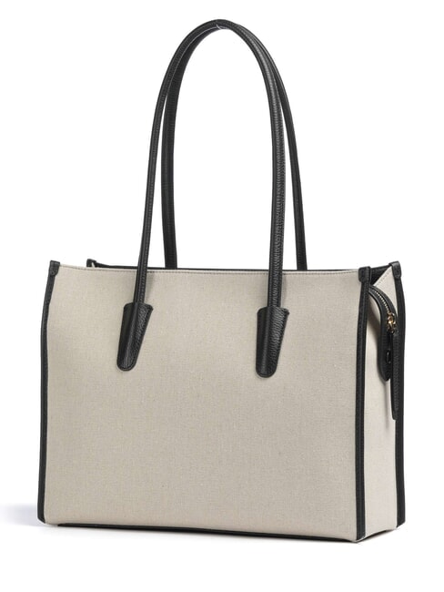 MYRTHA26 CANVAS  natural / noir - Bolsos Mujer