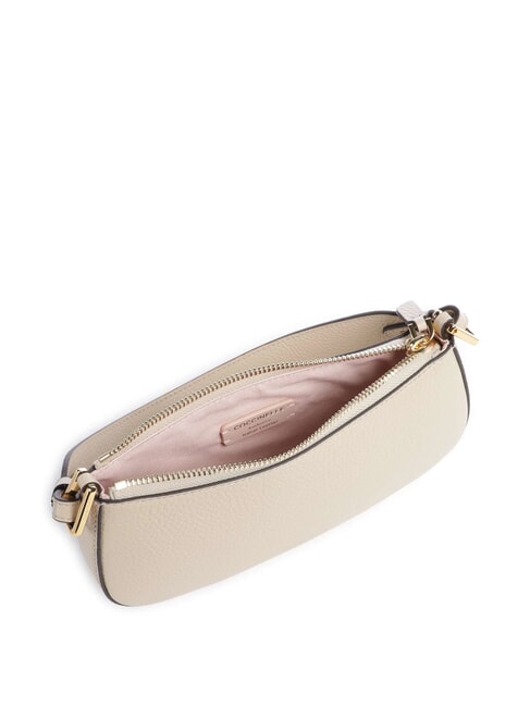 MERVEILLE Bolso bandolera en piel texturizada concha de arena - Bolsos Mujer