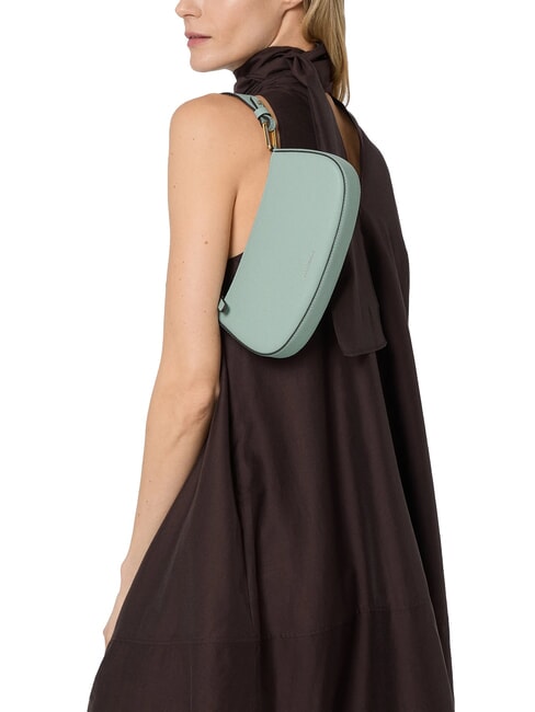 MERVEILLE Bolso bandolera en piel texturizada concha de arena - Bolsos Mujer