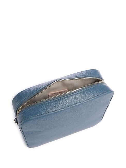 TEBE Bolso peque&ntilde;o de piel con textura azul profundo - Bolsos Mujer