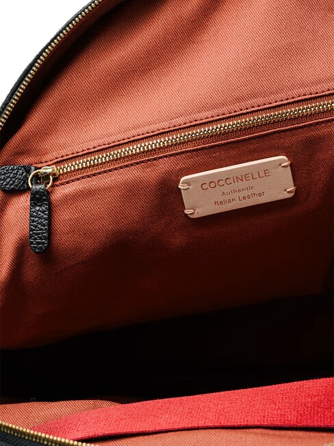 NORY Mochila de cuero negro - Bolsos Mujer