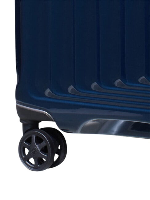 NUON Carrito extra grande azul oscuro met&aacute;lico - Trolley R&iacute;gidos