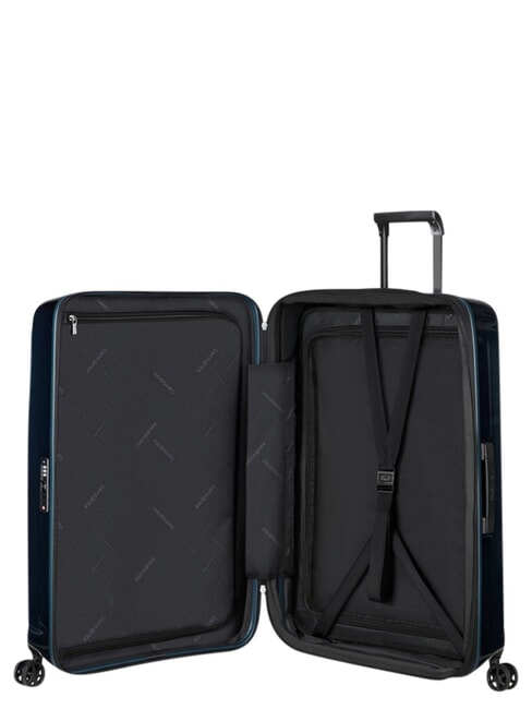 NUON Carro expandible mediano azul oscuro met&aacute;lico - Trolley R&iacute;gidos