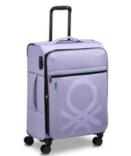 BENETTON COLOR BLOCK Carro mediano expandible lavanda - Trolley Semirr&iacute;gidos - 3