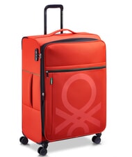 BENETTON By DELSEY COLOR BLOCK Carro grande y expandible ROJO - Trolley Semirr&iacute;gidos - 3