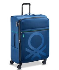 BENETTON By DELSEY COLOR BLOCK Carro grande y expandible azul - Trolley Semirr&iacute;gidos - 3