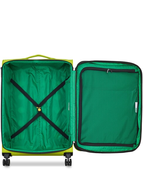 COLOR BLOCK Carro grande y expandible agua verde - Trolley Semirr&iacute;gidos