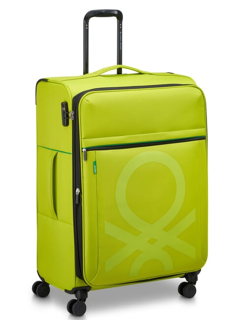 COLOR BLOCK Carro grande y expandible agua verde - Trolley Semirr&iacute;gidos