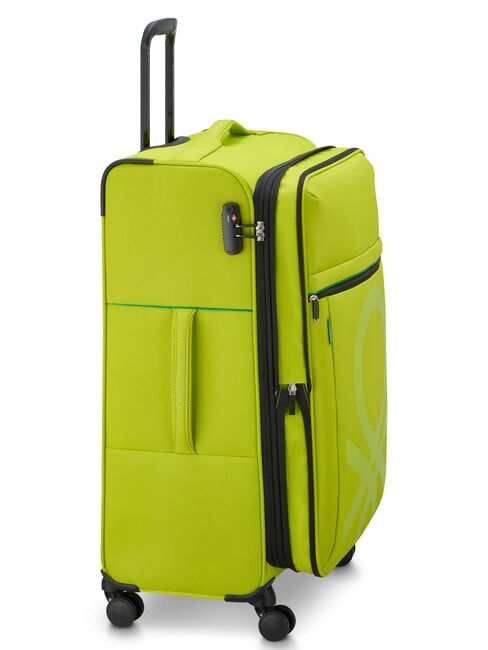 COLOR BLOCK Carro grande y expandible agua verde - Trolley Semirr&iacute;gidos