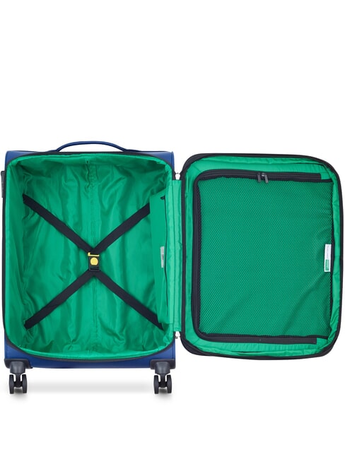 COLOR BLOCK Carro mediano expandible azul - Trolley Semirr&iacute;gidos