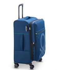 BENETTON By DELSEY COLOR BLOCK Carro mediano expandible azul - Trolley Semirr&iacute;gidos - 4