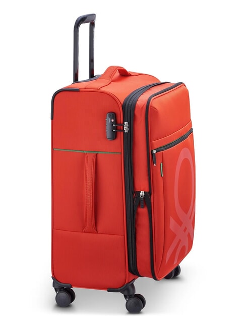 COLOR BLOCK Conjunto de cabina expandible + carrito mediano + grande ROJO - Set Trolley