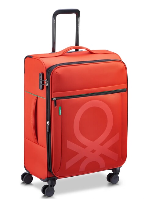 COLOR BLOCK Carro mediano expandible ROJO - Trolley Semirr&iacute;gidos