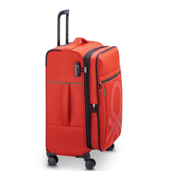 COLOR BLOCK Carro mediano expandible ROJO - Trolley Semirr&iacute;gidos