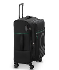 BENETTON By DELSEY COLOR BLOCK Carro mediano expandible negro - Trolley Semirr&iacute;gidos - 4