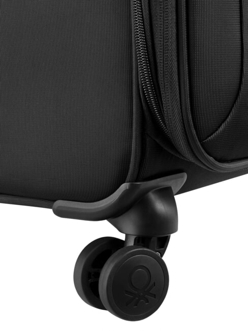 COLOR BLOCK Carro mediano expandible negro - Trolley Semirr&iacute;gidos