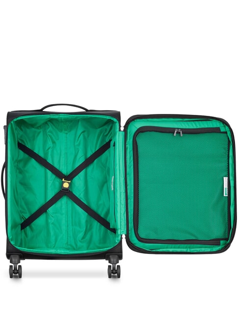 COLOR BLOCK Conjunto de cabina expandible + carrito mediano + grande negro - Set Trolley