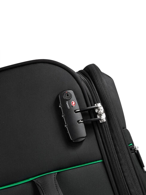 COLOR BLOCK Conjunto de cabina expandible + carrito mediano + grande negro - Set Trolley