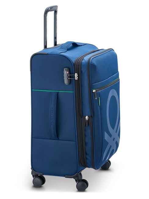 COLOR BLOCK Conjunto de cabina expandible + carrito mediano + grande azul - Set Trolley