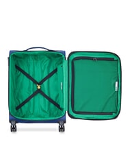 BENETTON By DELSEY COLOR BLOCK Conjunto de cabina expandible + carrito mediano + grande azul - Set Trolley - 4