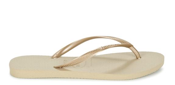 Chanclas SLIM ARENA GRIS / LUZ DORADA - Zapatos Mujer