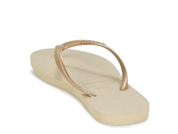Chanclas SLIM ARENA GRIS / LUZ DORADA - Zapatos Mujer