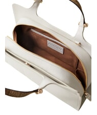 BORBONESE BOLT Bolso de mano, con bandolera crema chantilly/op - Bolsos Mujer - 5
