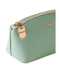 BORBONESE LETTERING Neceser mini de piel liquen - Carteras de mano & Neceser - 4