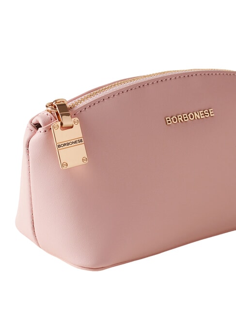 LETTERING Neceser mini de piel loto rosa - Carteras de mano & Neceser