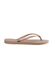 HAVAIANAS Chanclas SLIM rosa / oro - Zapatos Mujer - 3