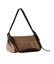 BORBONESE FRAME Bolso de hombro natural/&eacute;bano - Bolsos Mujer - 2