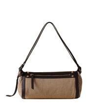BORBONESE FRAME Bolso de hombro natural/&eacute;bano - Bolsos Mujer - 3