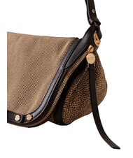 BORBONESE FRAME Bolso de hombro natural/&eacute;bano - Bolsos Mujer - 4