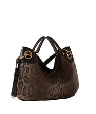 BORBONESE LONDON Python Bolso de mano, con bandolera marr&oacute;n/&eacute;bano - Bolsos Mujer - 2