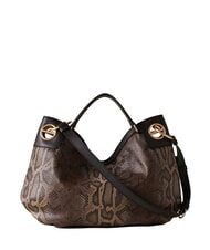 BORBONESE LONDON Python Bolso de mano, con bandolera marr&oacute;n/&eacute;bano - Bolsos Mujer - 3