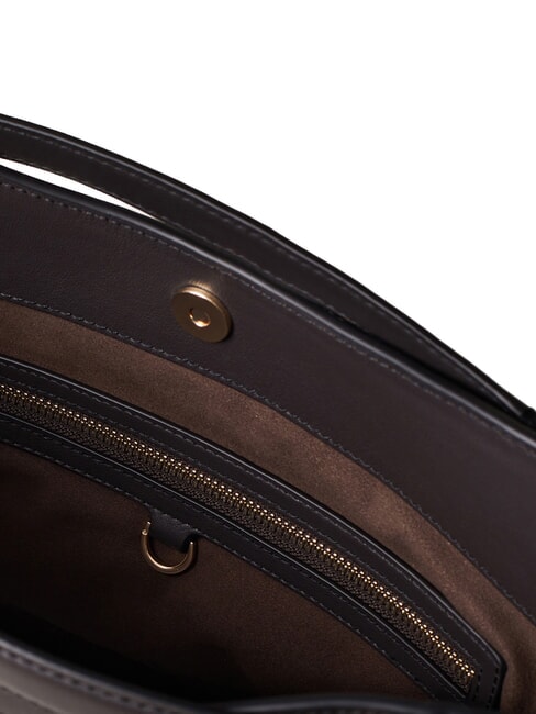 LONDON Python Bolso de mano, con bandolera marr&oacute;n/&eacute;bano - Bolsos Mujer