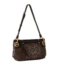 BORBONESE LONDON Bolso de hombro, piel marr&oacute;n/&eacute;bano - Bolsos Mujer - 2