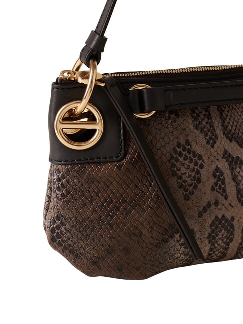 LONDON Bolso de hombro, piel marr&oacute;n/&eacute;bano - Bolsos Mujer