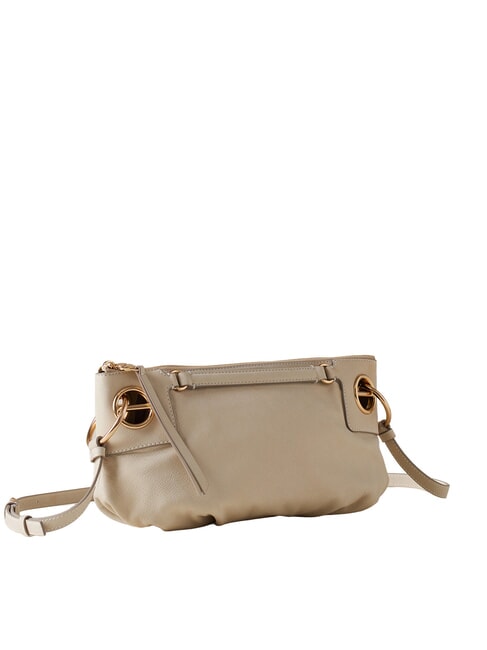 LONDON Bolso de hombro, piel algod&oacute;n blanco - Bolsos Mujer