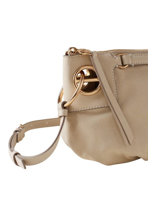 LONDON Bolso de hombro, piel algod&oacute;n blanco - Bolsos Mujer