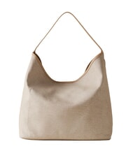 BORBONESE FLIGHT Bolso de hombro arena - Bolsos Mujer - 3