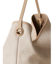 BORBONESE FLIGHT Bolso de hombro arena - Bolsos Mujer - 4