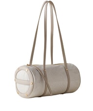 BORBONESE VIS-A-VIS Bolso de hombro algod&oacute;n blanco - Bolsos Mujer - 2
