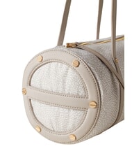 BORBONESE VIS-A-VIS Bolso de hombro algod&oacute;n blanco - Bolsos Mujer - 4