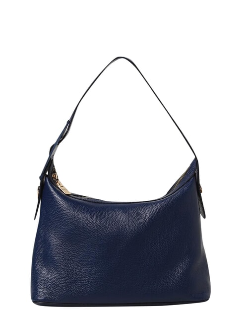 011 Bolso de hombro, piel azul de Prusia - Bolsos Mujer